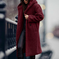 Stylish Women's Faux Fur Coat with Hood - Vivienne