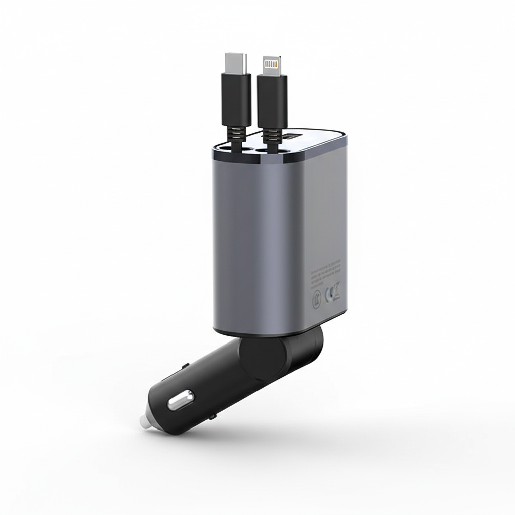 Utschuifbare Autolader - PowerCharge