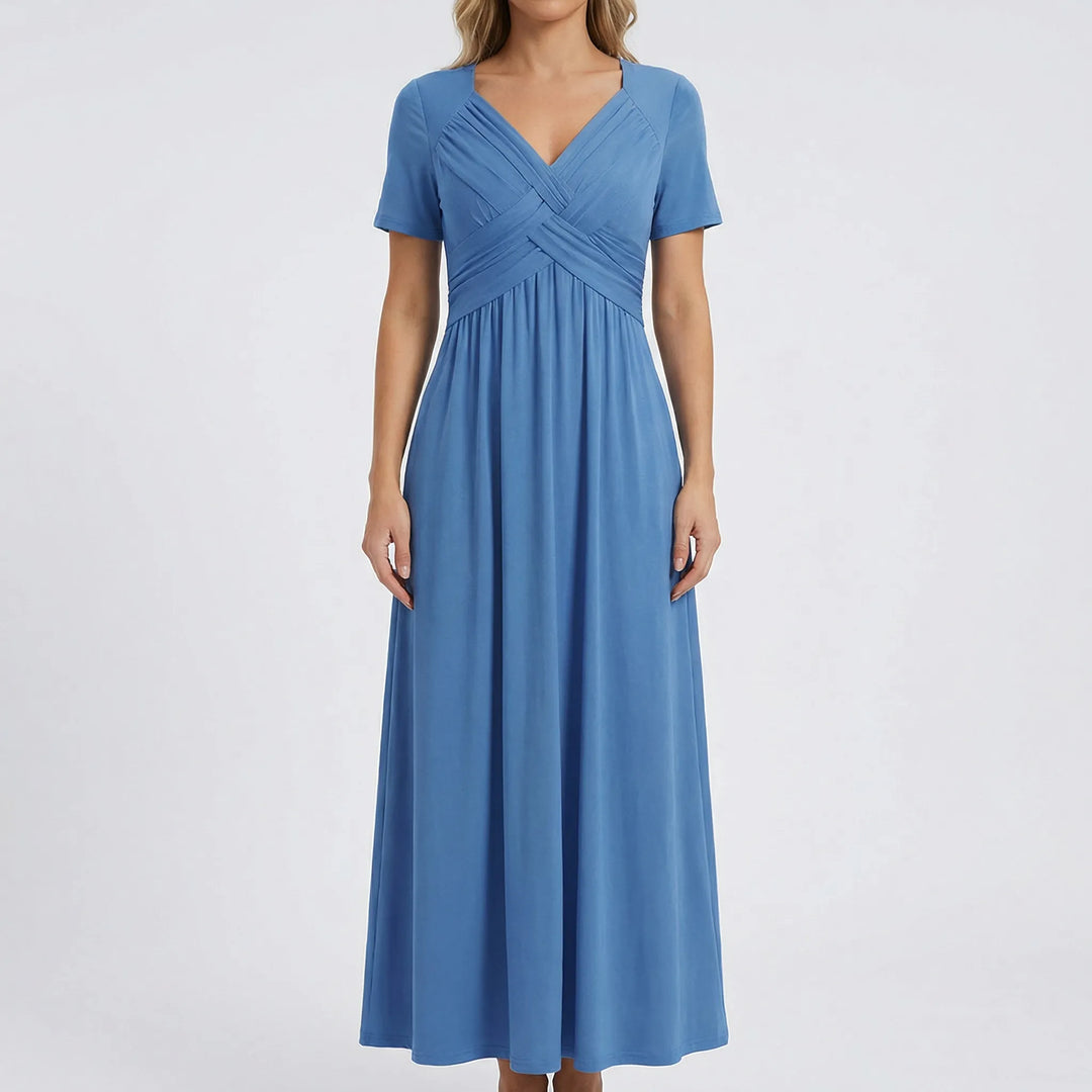 V Ausschnitt Maxikleid - Rebekka
