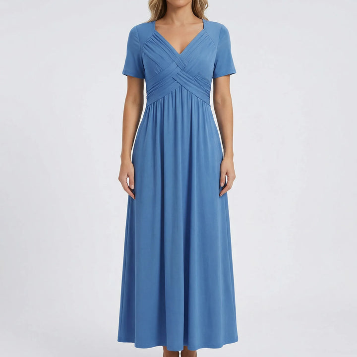 V Ausschnitt Maxikleid - Rebekka