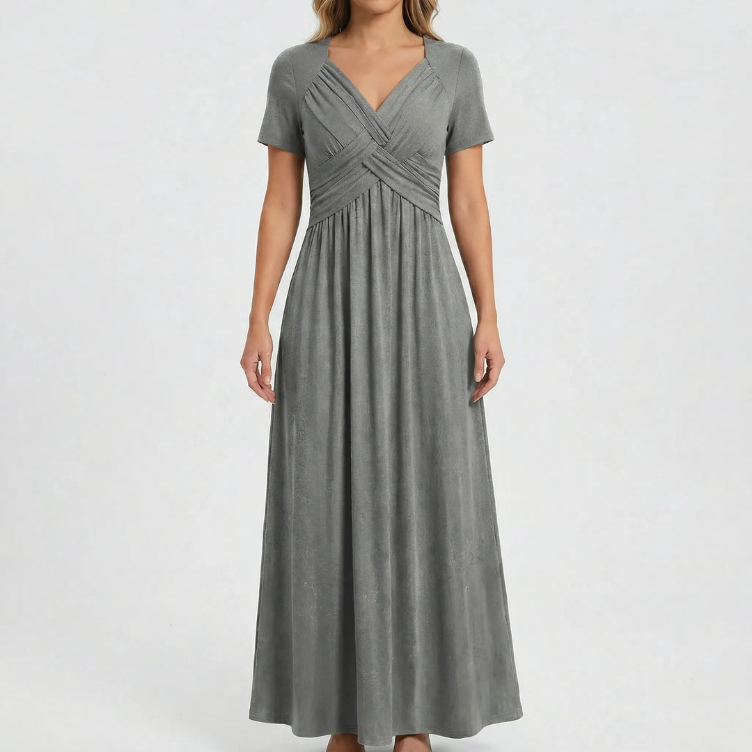 V Ausschnitt Maxikleid - Rebekka