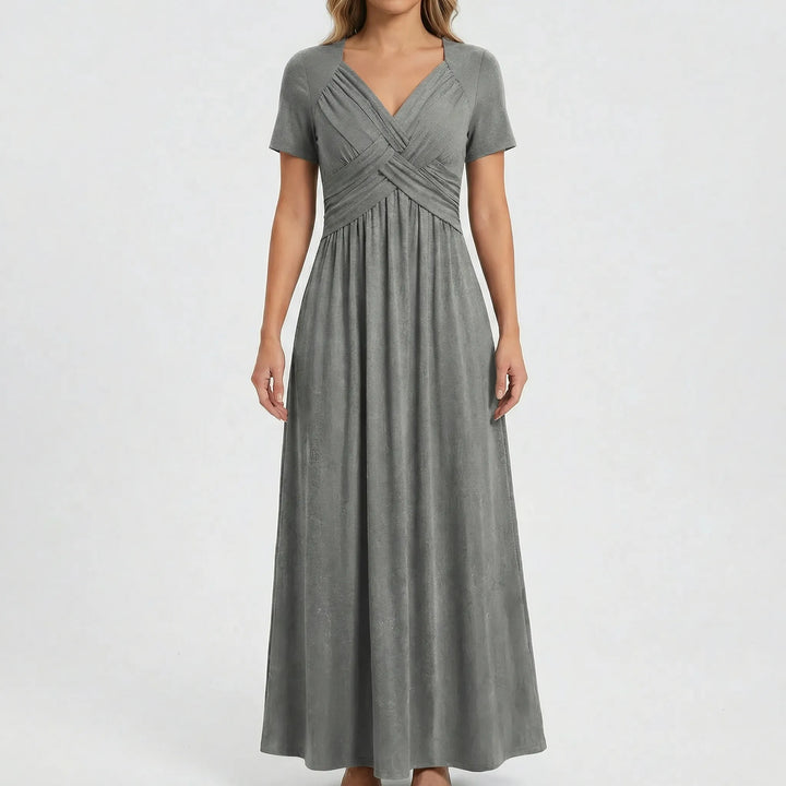 V Ausschnitt Maxikleid - Rebekka