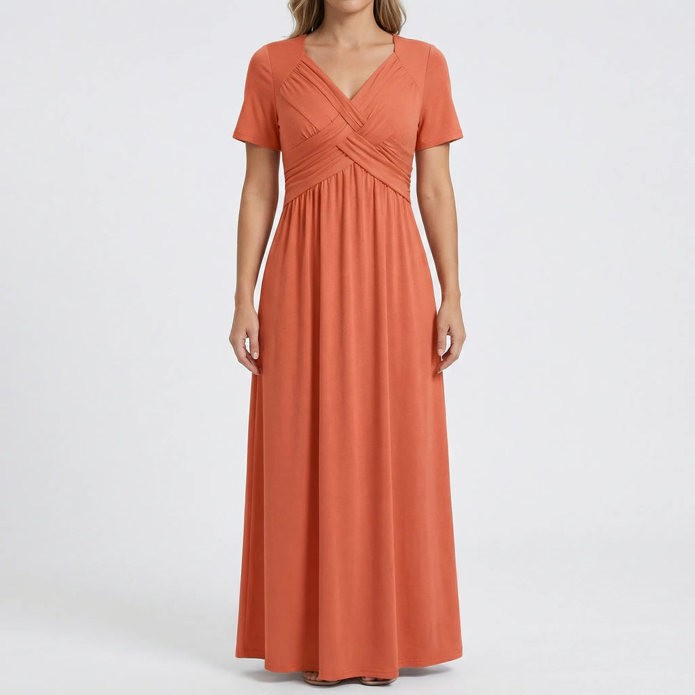 V Ausschnitt Maxikleid - Rebekka