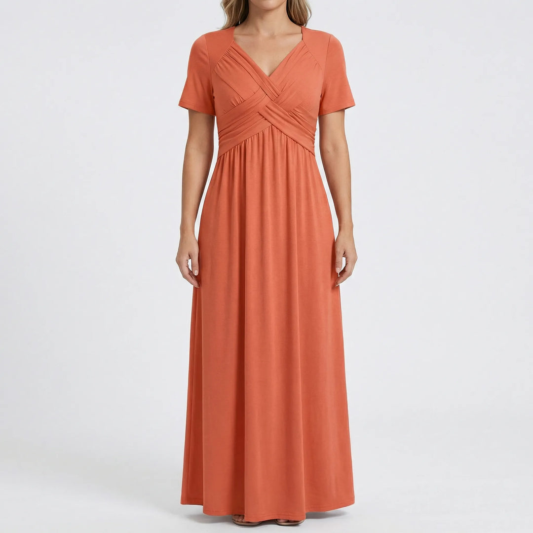 V Ausschnitt Maxikleid - Rebekka
