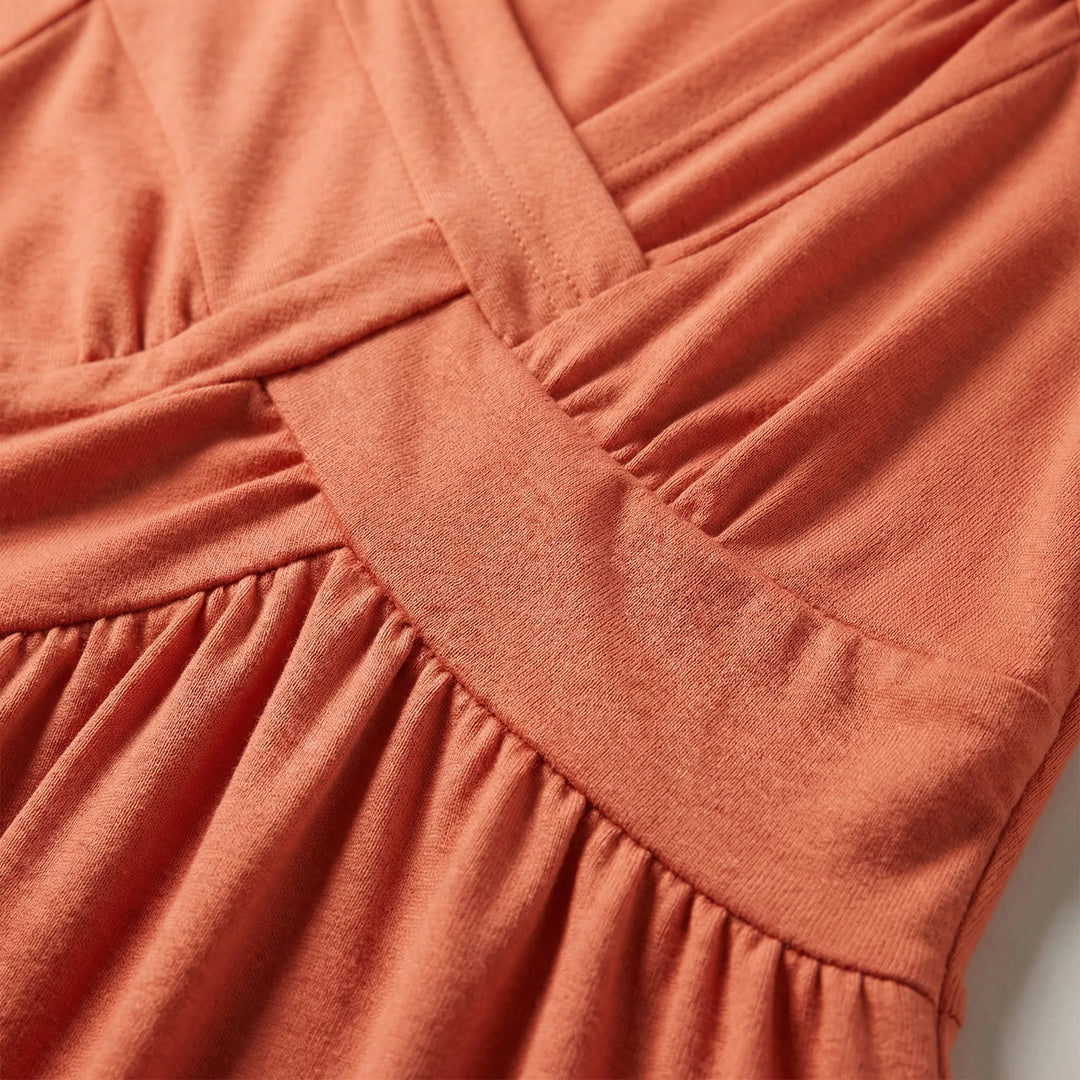 V Ausschnitt Maxikleid - Rebekka