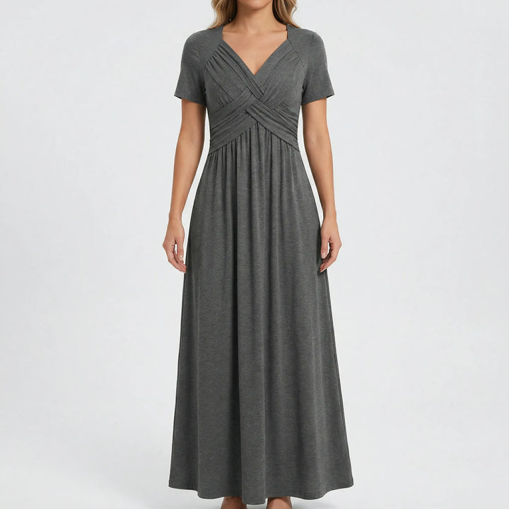 V Ausschnitt Maxikleid - Rebekka