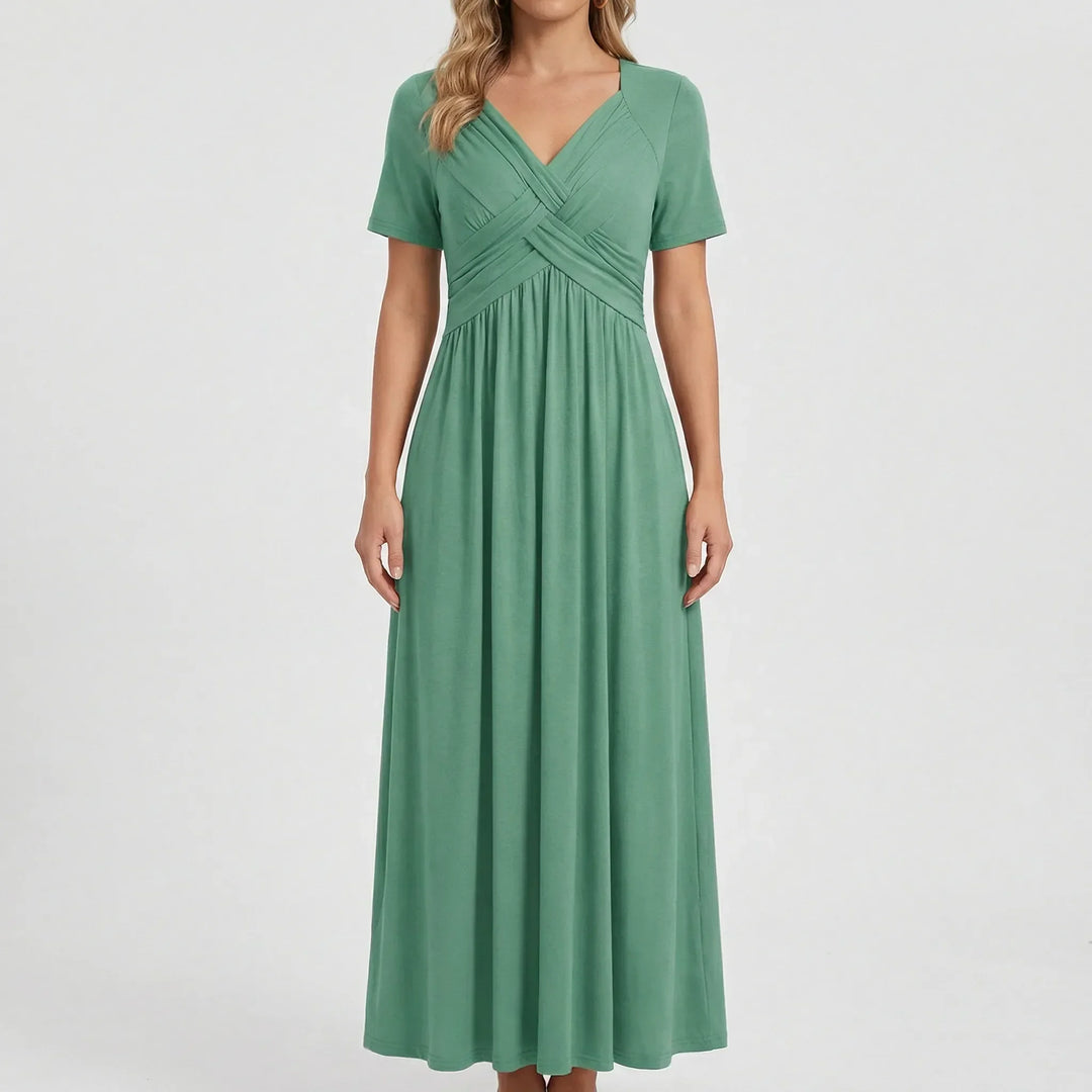 V Ausschnitt Maxikleid - Rebekka