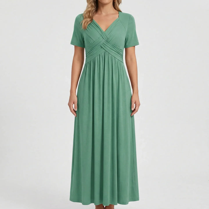 V Ausschnitt Maxikleid - Rebekka