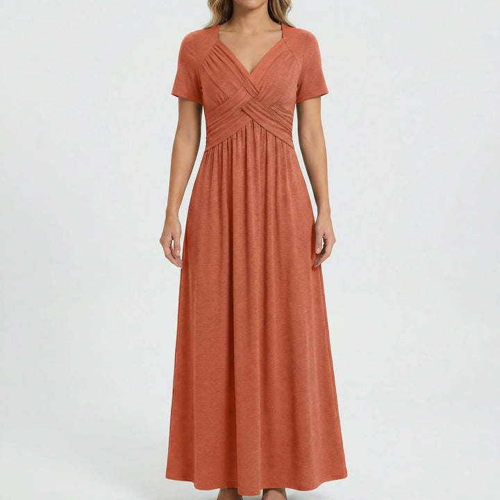 V Ausschnitt Maxikleid - Rebekka