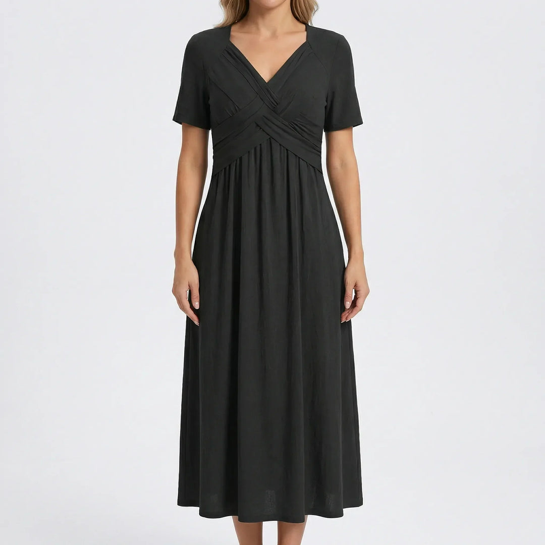 V Ausschnitt Maxikleid - Rebekka