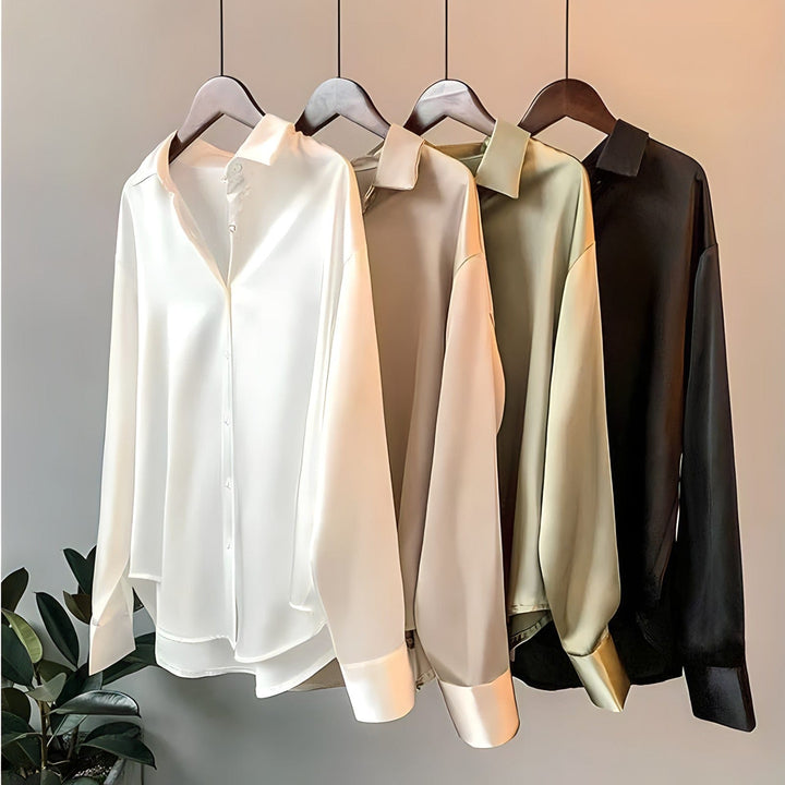 Versatile Satin-Finish Top - Angelica