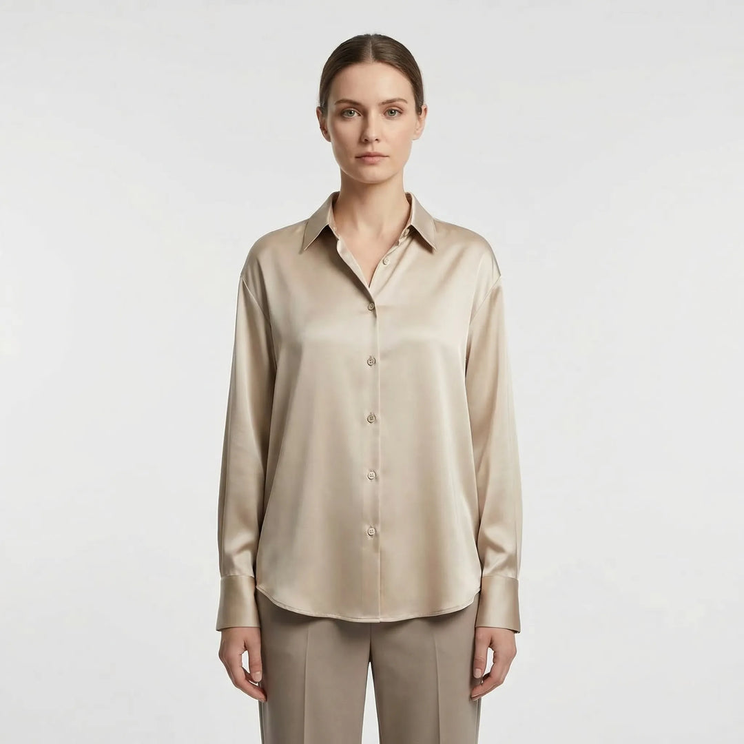 Versatile Satin-Finish Top - Angelica