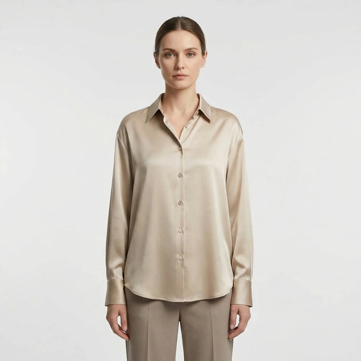 Versatile Satin-Finish Top - Angelica