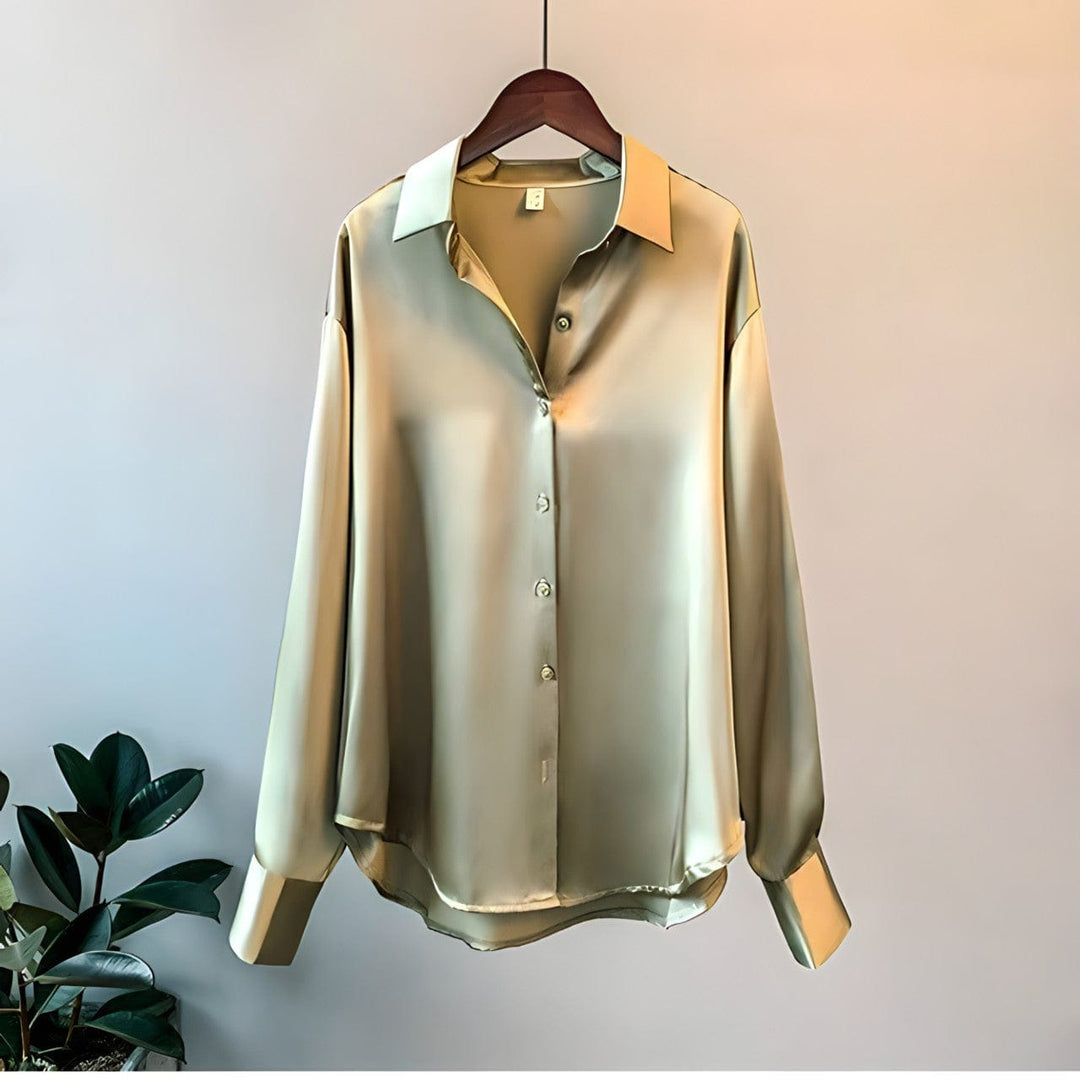 Versatile Satin-Finish Top - Angelica