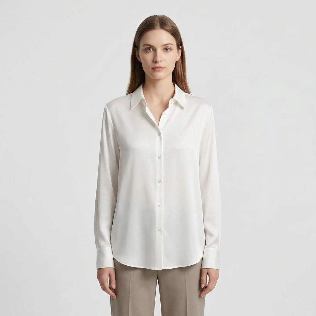 Versatile Satin-Finish Top - Angelica