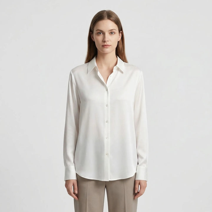 Versatile Satin-Finish Top - Angelica