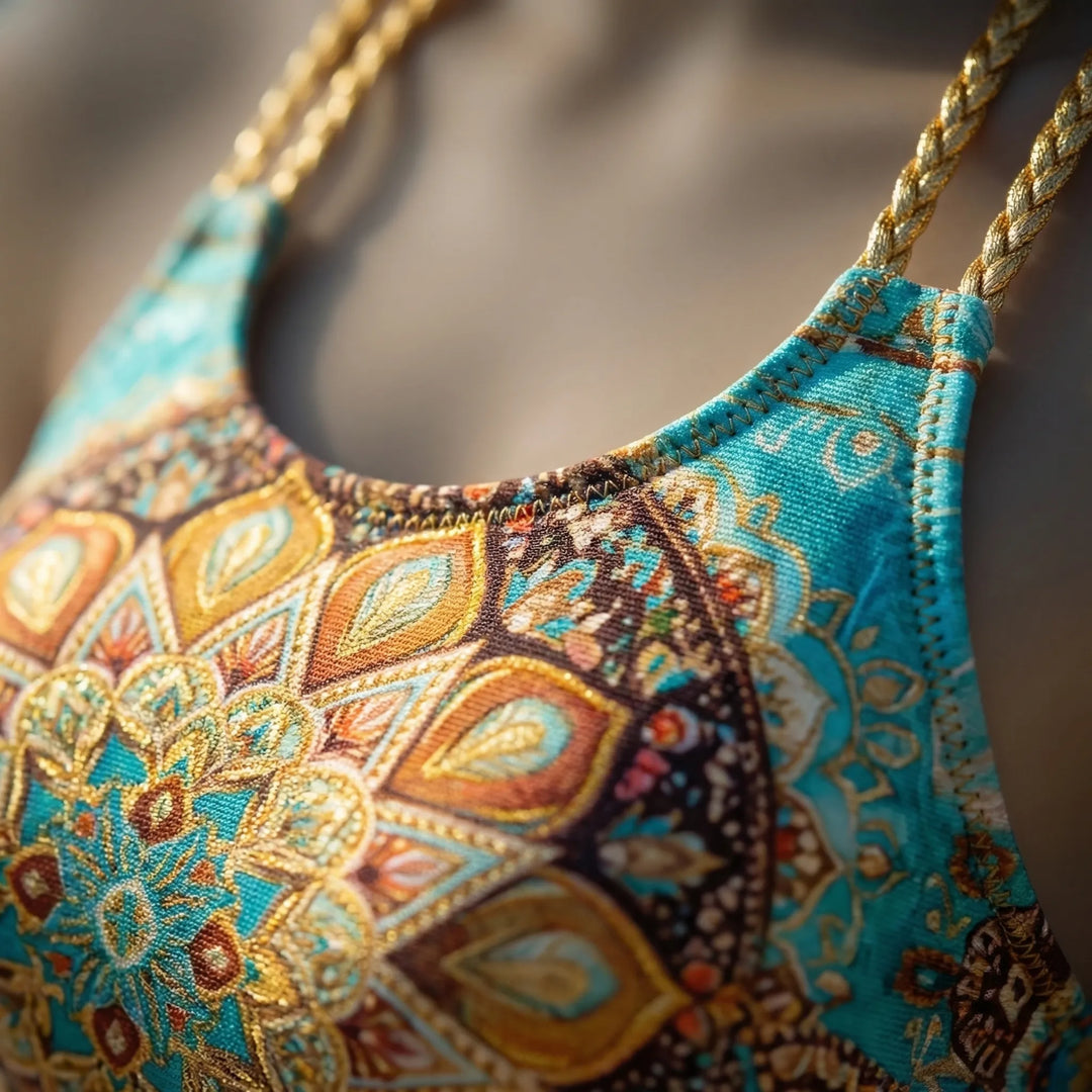 Vibrant Mandala Motif Swimwear - Eleanor