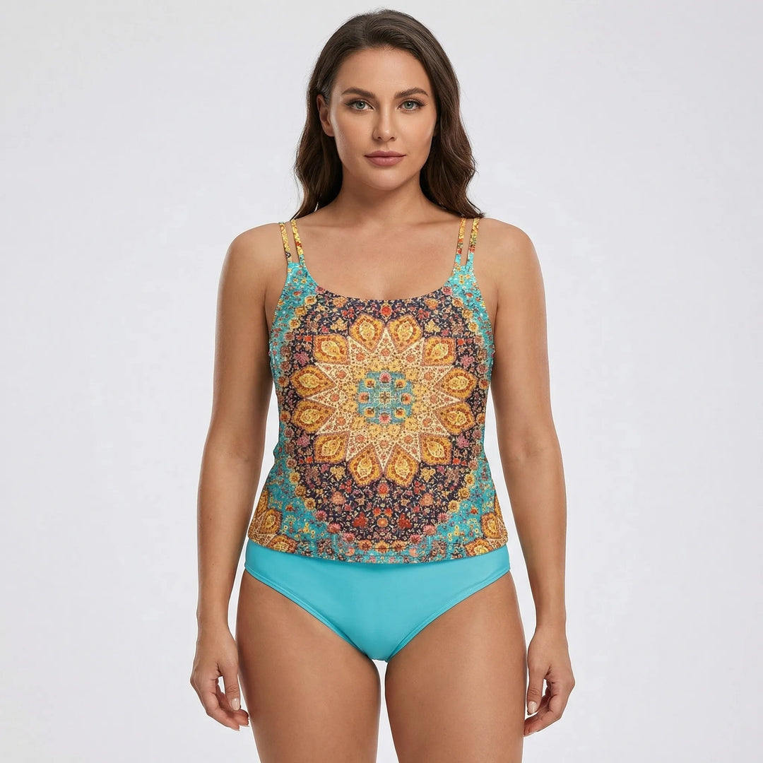 Vibrant Mandala Motif Swimwear - Eleanor