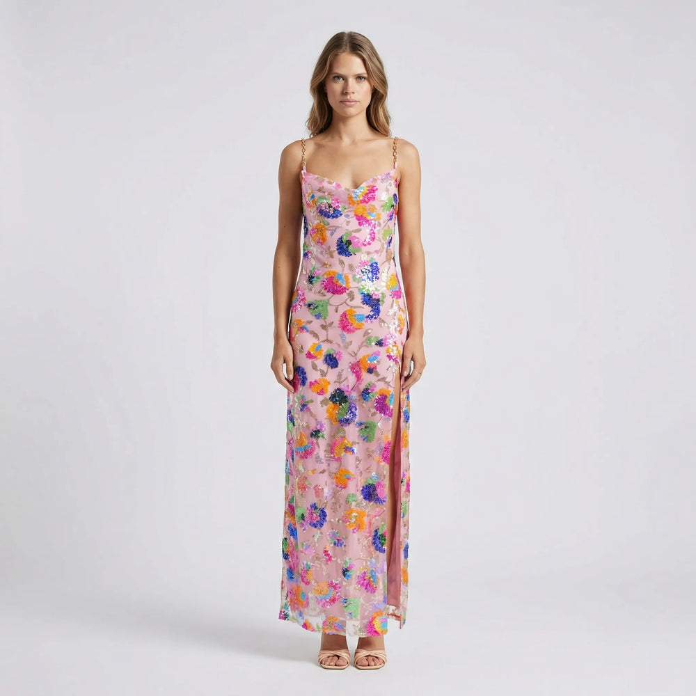 Vloeiende Maxi-Jurk Met Split - Yvonne