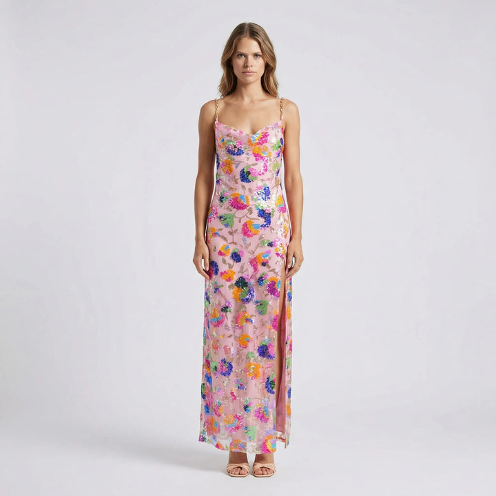 Vloeiende Maxi-Jurk Met Split - Yvonne