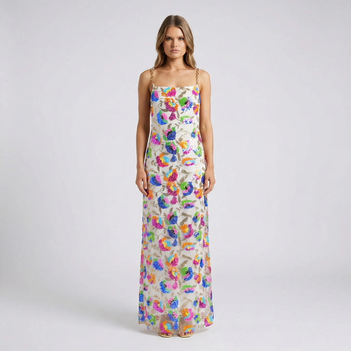 Vloeiende Maxi-Jurk Met Split - Yvonne