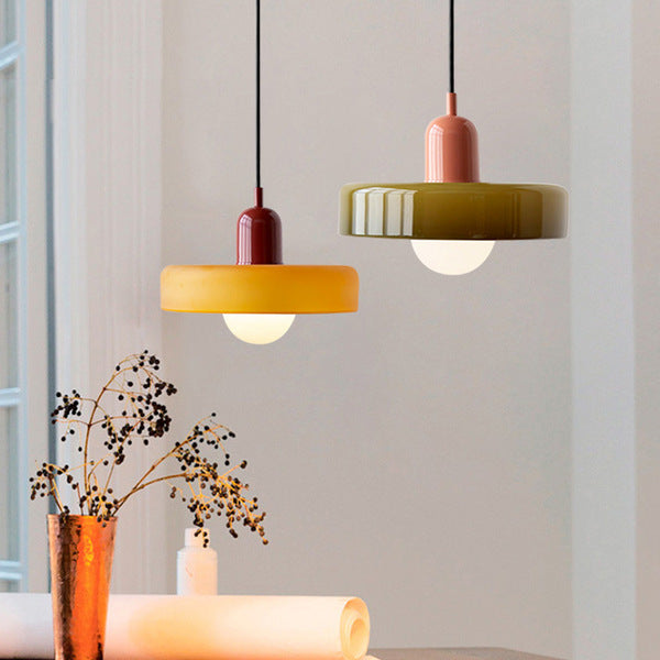Colored Glass Pendant Lamp - BauLume