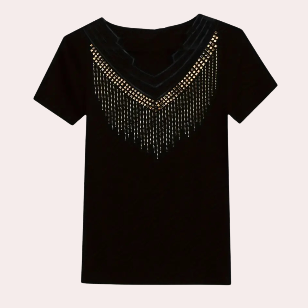 Trendy Sequin Blouse for Women - Lena