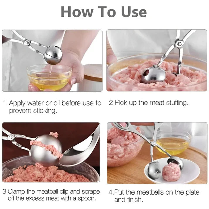Stainless Steel Meatball Maker - MeatballMaster