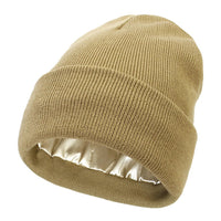 Winter Beanie with Silk Lining - Noor