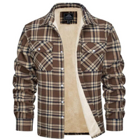 Fleece-Lined Checked Men's Jacket – Arvid