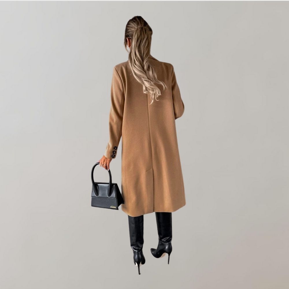 Stijlvolle Lange Winterjas voor Dames - Elara