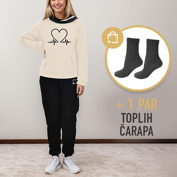 COMFORTABLE WOMEN'S TWO-PIECE TRACKSUIT - WARMFLEX™