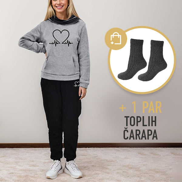 COMFORTABLE WOMEN'S TWO-PIECE TRACKSUIT - WARMFLEX™