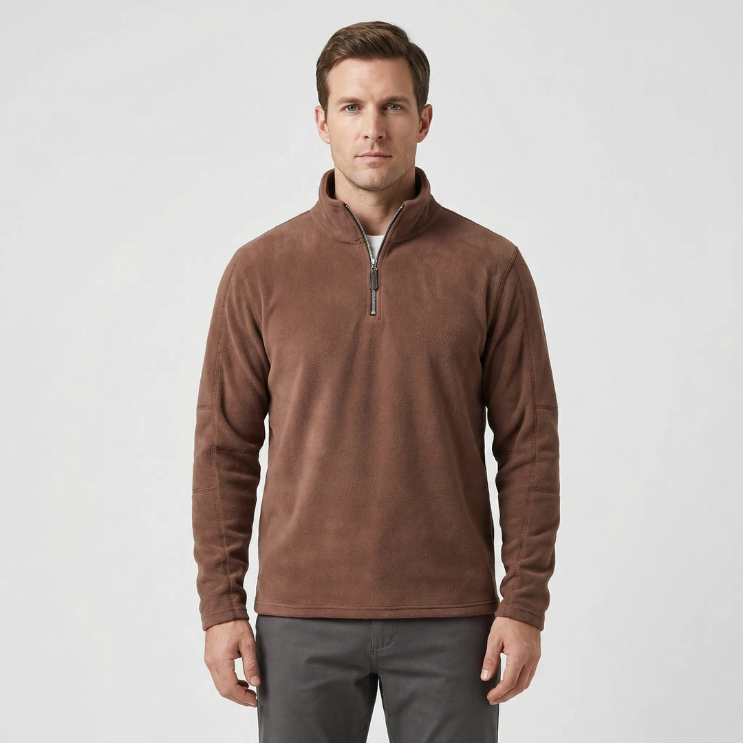 Wärmebetonter Herren-Pullover Mit Kurzreißverschluss - Lester