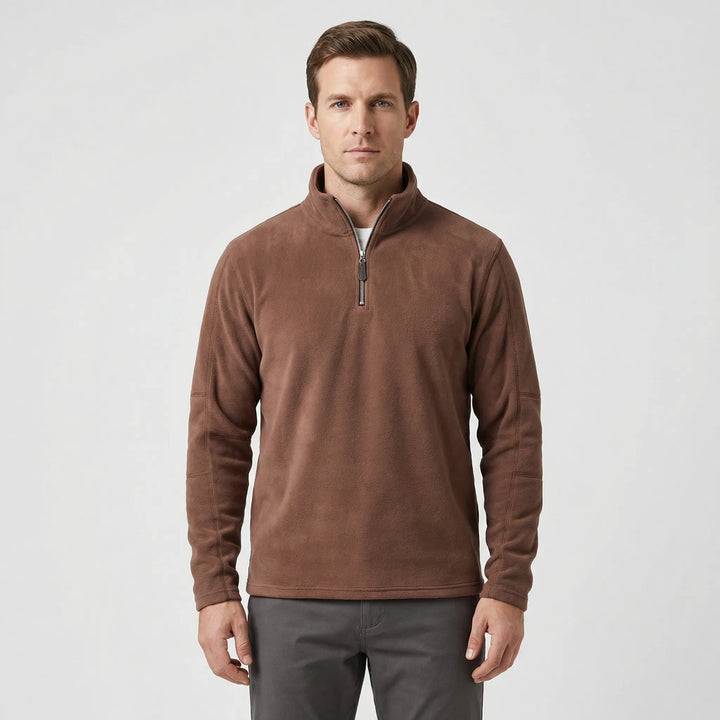 Wärmebetonter Herren-Pullover Mit Kurzreißverschluss - Lester
