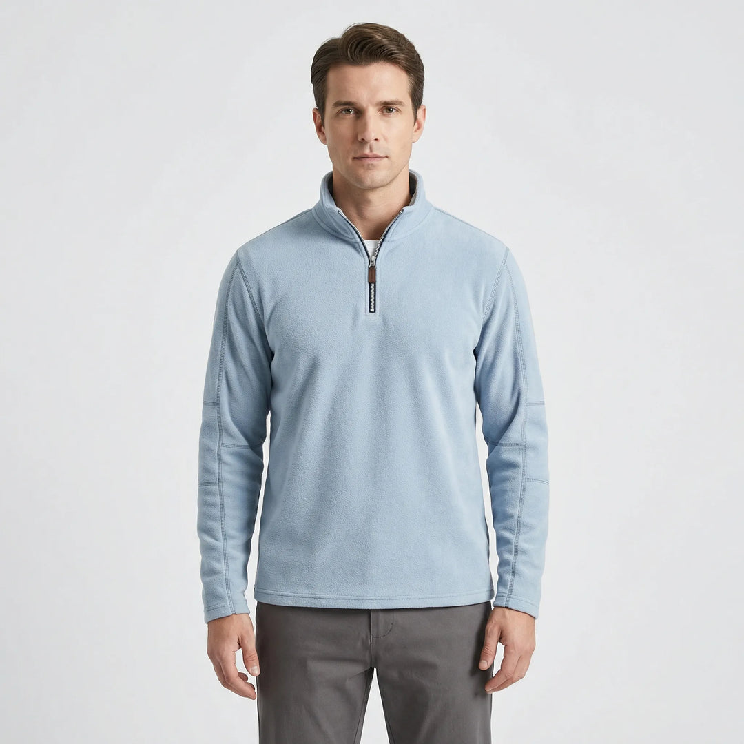 Wärmebetonter Herren-Pullover Mit Kurzreißverschluss - Lester