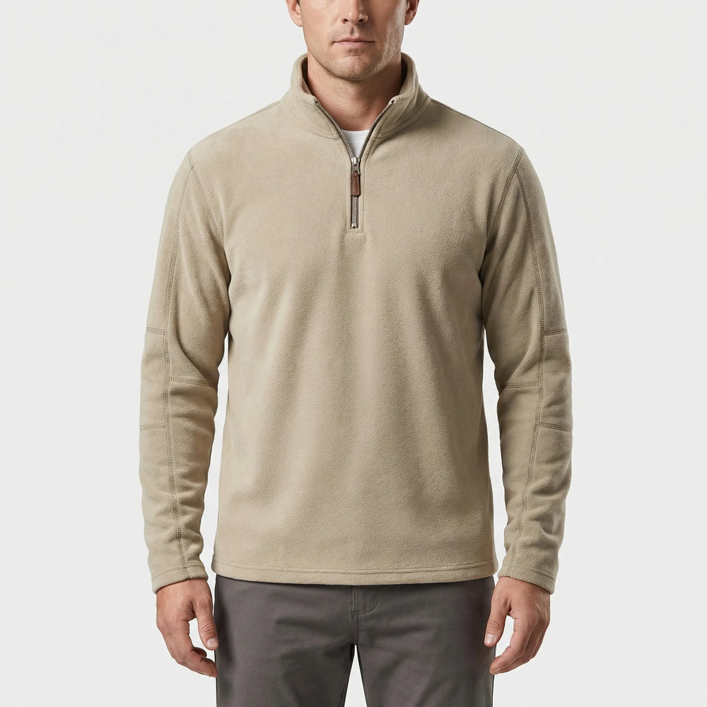 Wärmebetonter Herren-Pullover Mit Kurzreißverschluss - Lester