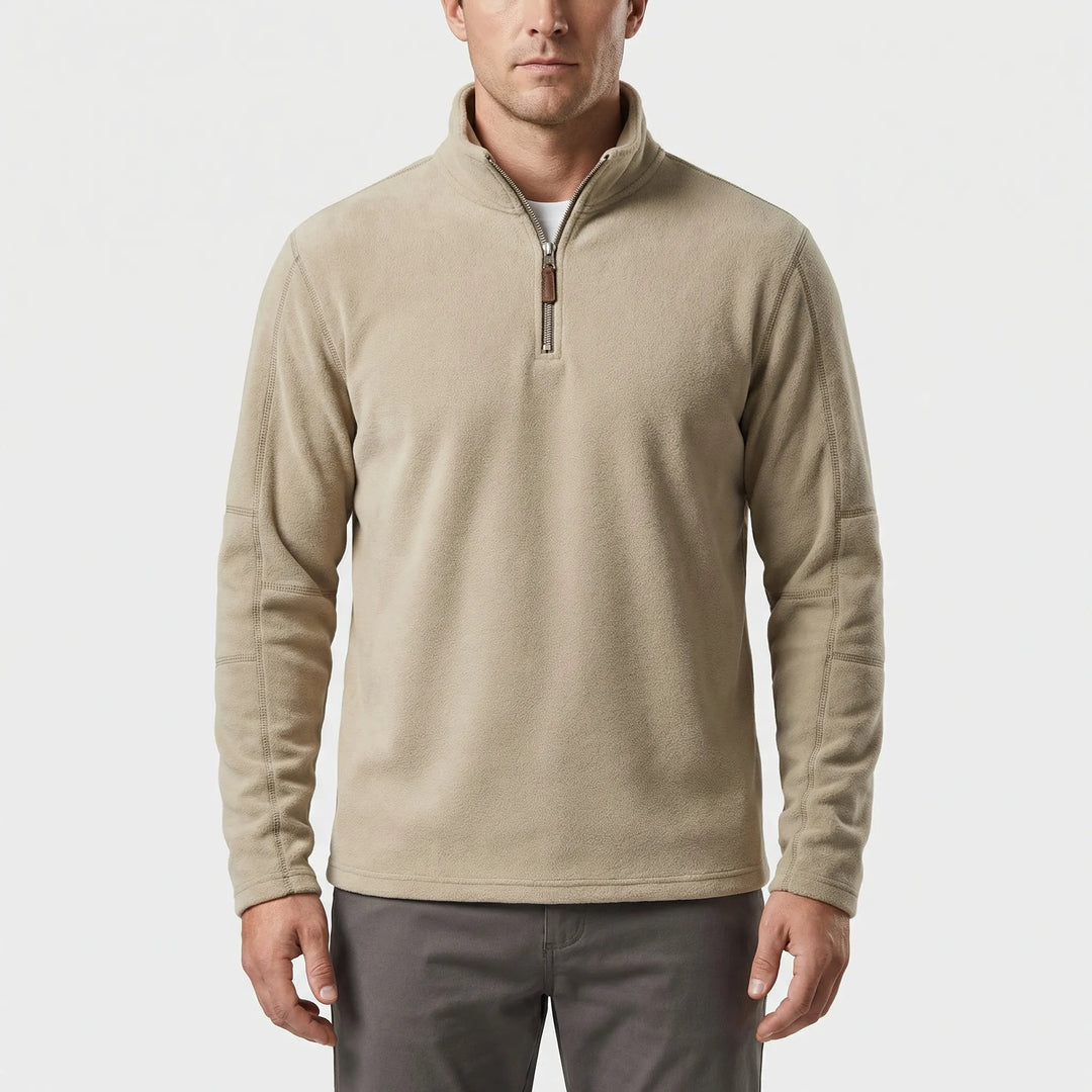 Wärmebetonter Herren-Pullover Mit Kurzreißverschluss - Lester