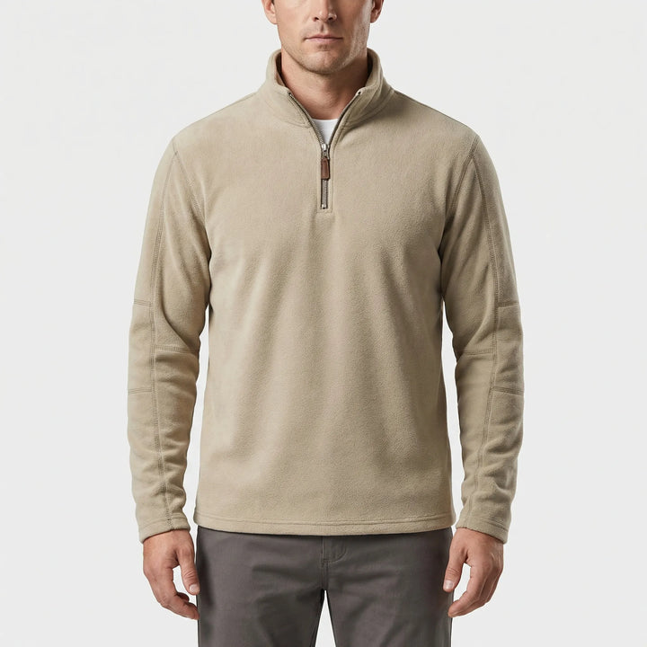 Wärmebetonter Herren-Pullover Mit Kurzreißverschluss - Lester
