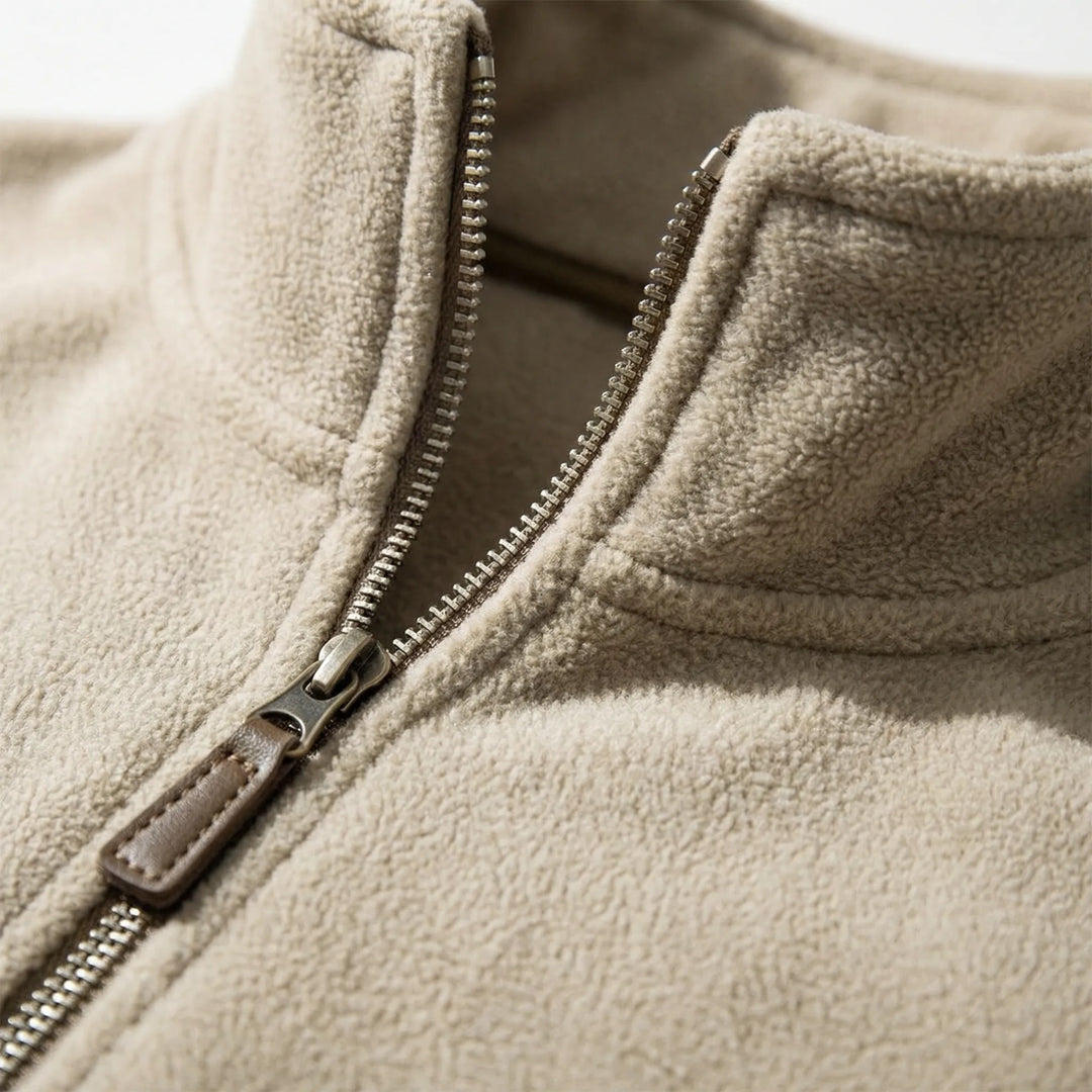 Wärmebetonter Herren-Pullover Mit Kurzreißverschluss - Lester