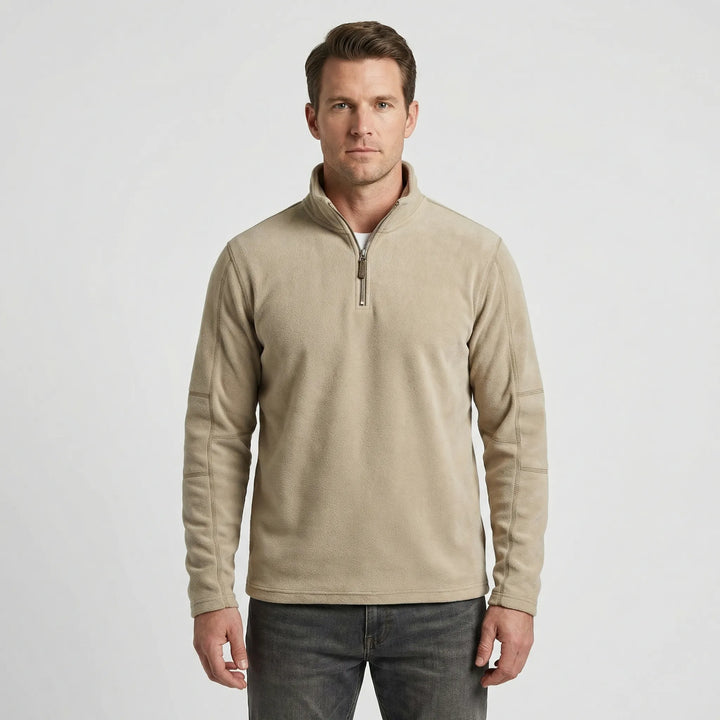 Wärmebetonter Herren-Pullover Mit Kurzreißverschluss - Lester