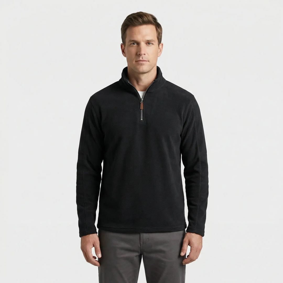 Wärmebetonter Herren-Pullover Mit Kurzreißverschluss - Lester