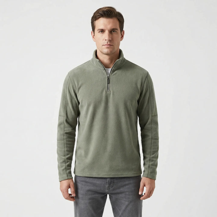Wärmebetonter Herren-Pullover Mit Kurzreißverschluss - Lester
