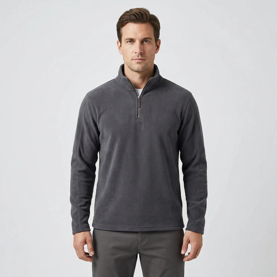 Wärmebetonter Herren-Pullover Mit Kurzreißverschluss - Lester