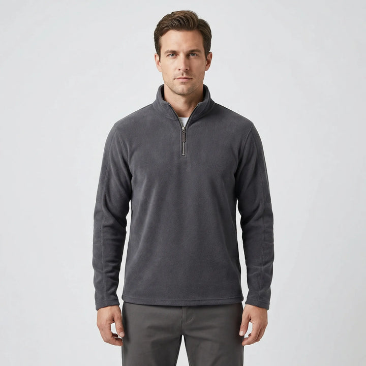 Wärmebetonter Herren-Pullover Mit Kurzreißverschluss - Lester