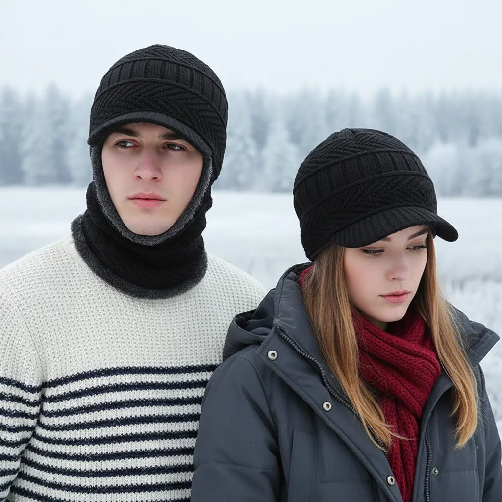 Warmte Muts Met Gezichtsbescherming - WinterCap