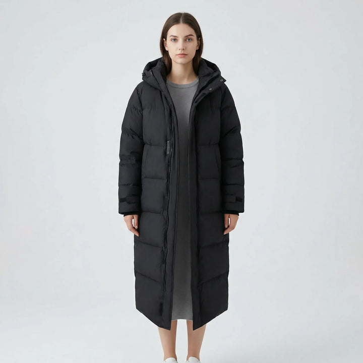 Wasserabweisende Longline-Steppjacke Für Damen - Cristina