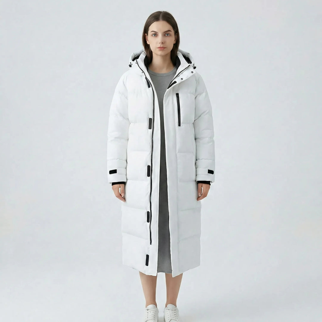 Wasserabweisende Longline-Steppjacke Für Damen - Cristina