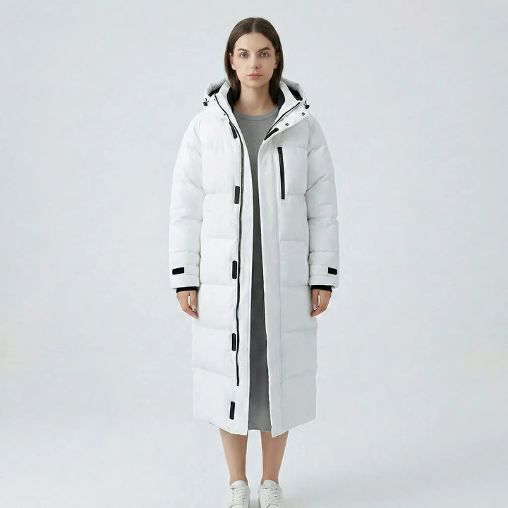 Wasserabweisende Longline-Steppjacke Für Damen - Cristina