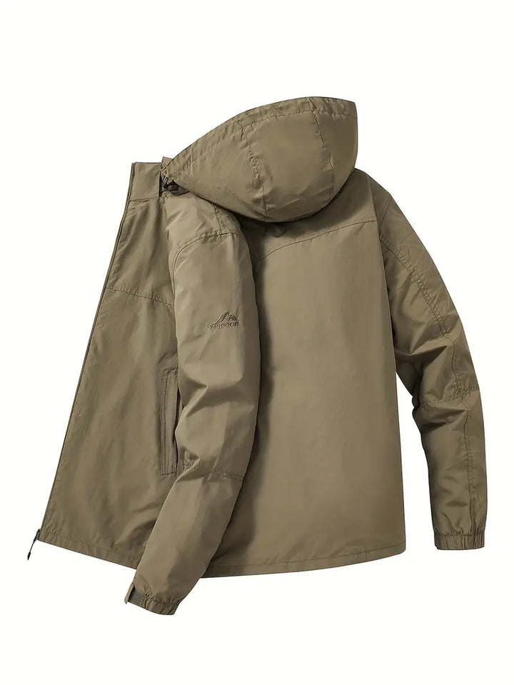 Water-Resistant Outdoor Jacket With Detachable Hood - Shane